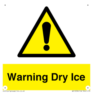 Warning Dry Ice
